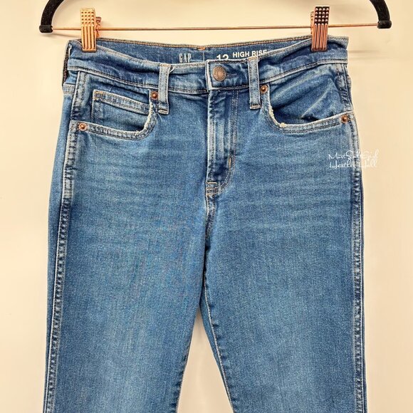 Gap Teen High-Rise Vintage Style Boot Jeans Size 12 - Picture 3 of 7